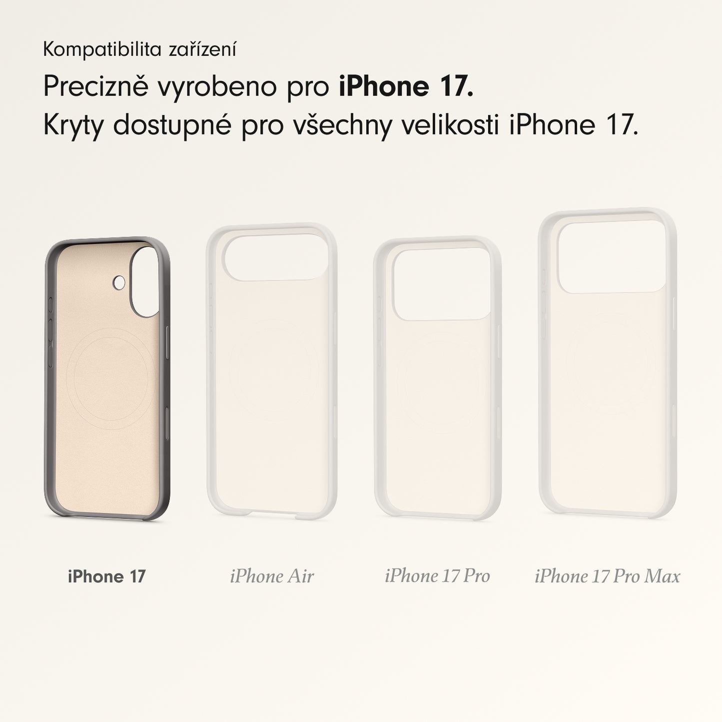 Kryt pro iPhone 17 Beats s MagSafe a ovladačem fotoaparátu - granitově šedý - bonami.click