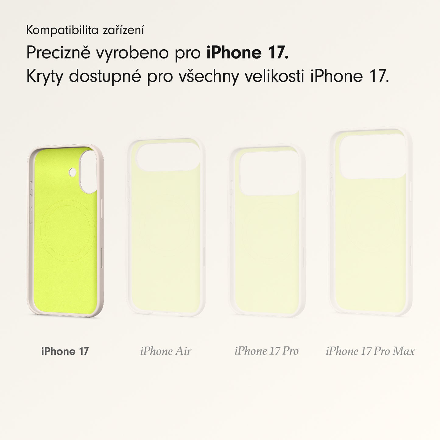 Kryt pro iPhone 17 Beats s MagSafe a ovladačem fotoaparátu - vápencově šedý - bonami.click
