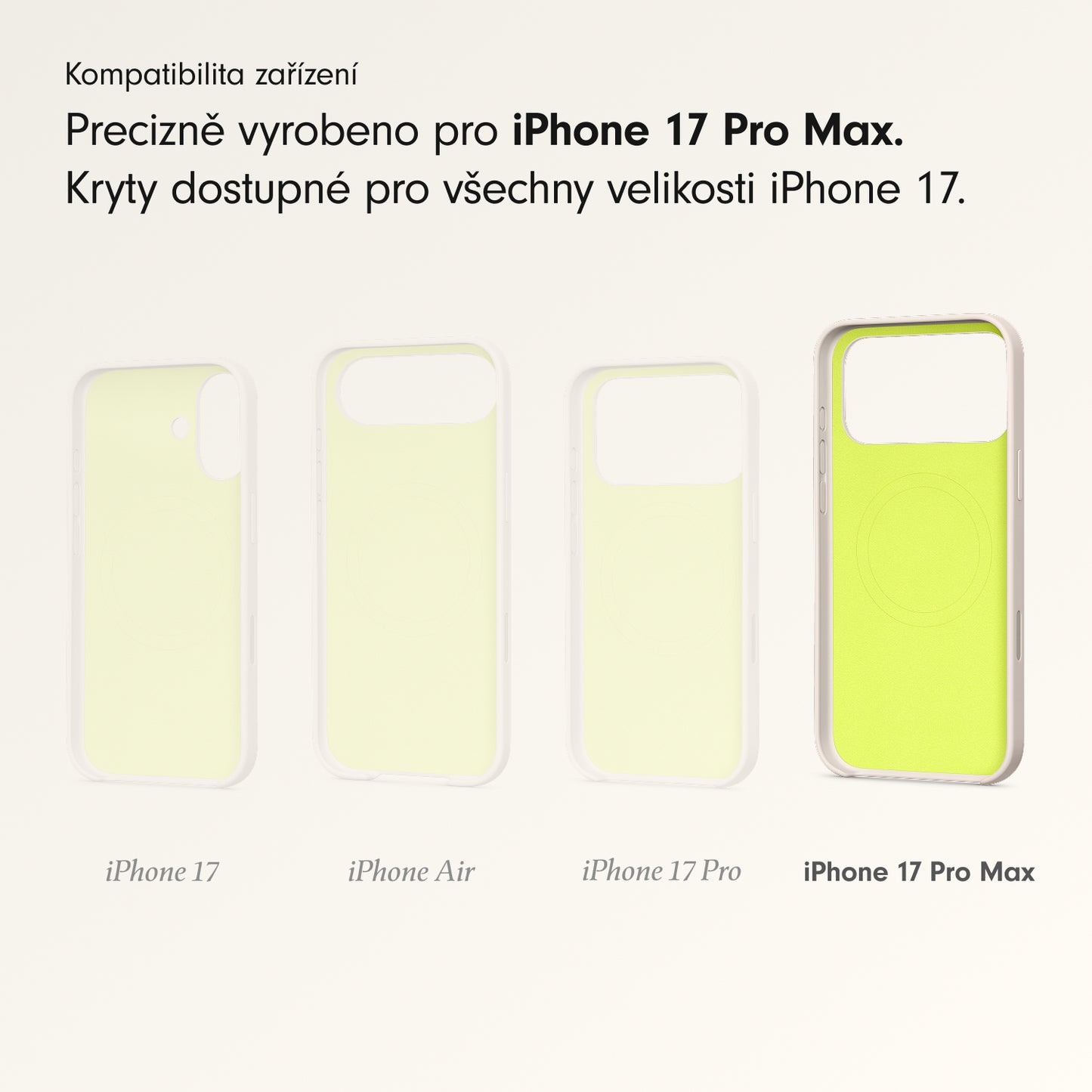 Kryt pro iPhone 17 Pro Max Beats s MagSafe a ovladačem fotoaparátu - vápencově šedý - bonami.click