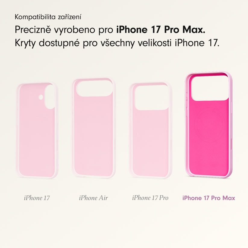 Kryt pro iPhone 17 Pro Max Beats s MagSafe a ovladačem fotoaparátu - oblázkově růžový - bonami.click