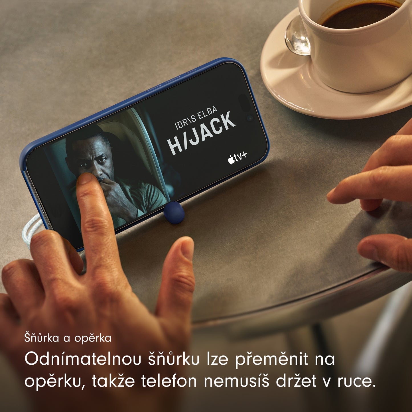 Kryt se stojánkem pro iPhone 17 Beats s MagSafe a ovladačem fotoaparátu - hlubinně modrý - bonami.click