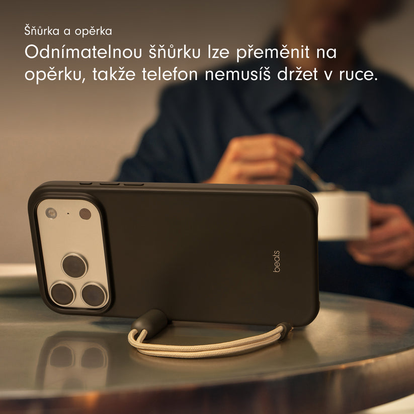 Kryt se stojánkem pro iPhone 17 Pro Max Beats s MagSafe a ovladačem fotoaparátu - granitově šedý - bonami.click