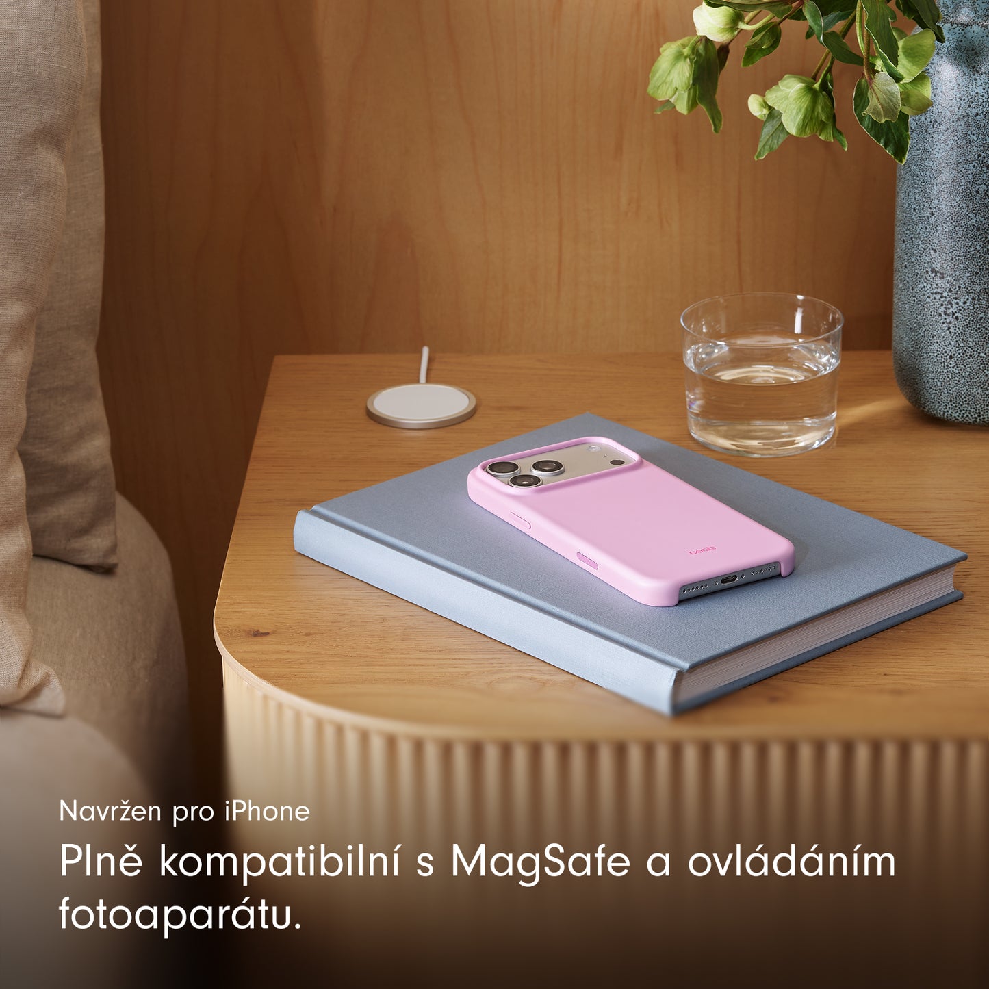 Kryt pro iPhone 17 Pro Max Beats s MagSafe a ovladačem fotoaparátu - oblázkově růžový - bonami.click