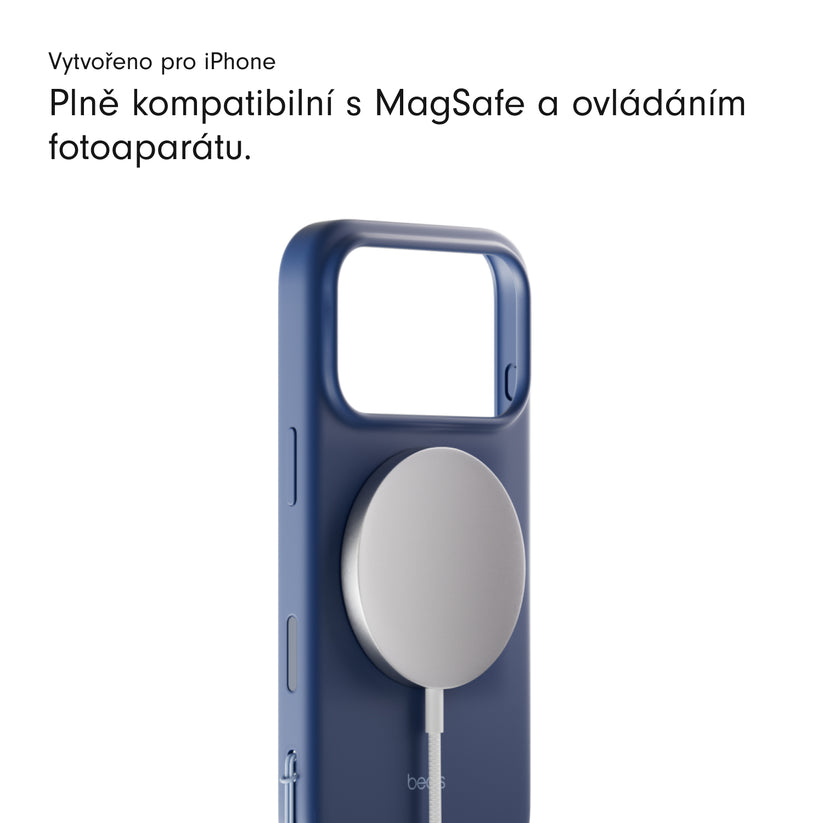 Kryt se stojánkem pro iPhone 17 Pro Max Beats s MagSafe a ovladačem fotoaparátu - hlubinně modrý - bonami.click