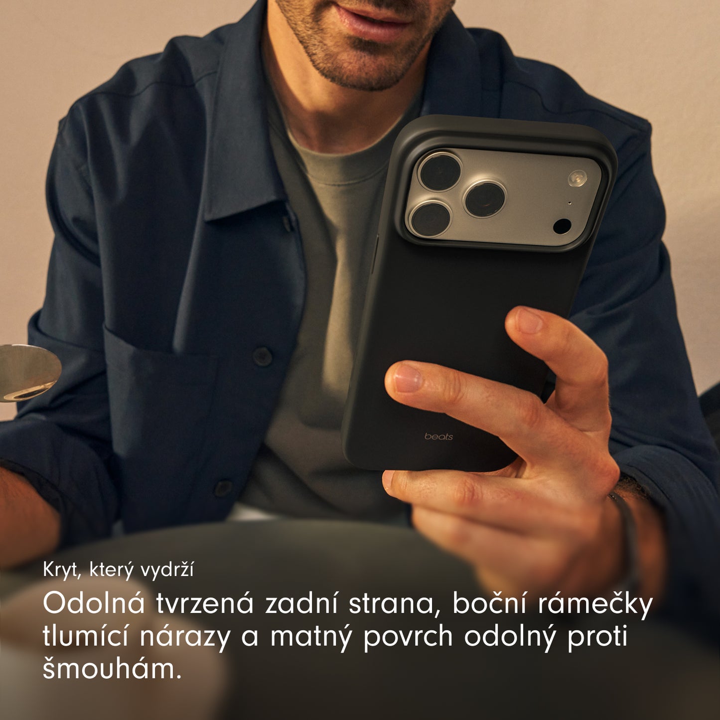 Kryt pro iPhone Air Beats s MagSafe a ovladačem fotoaparátu - granitově šedý - bonami.click