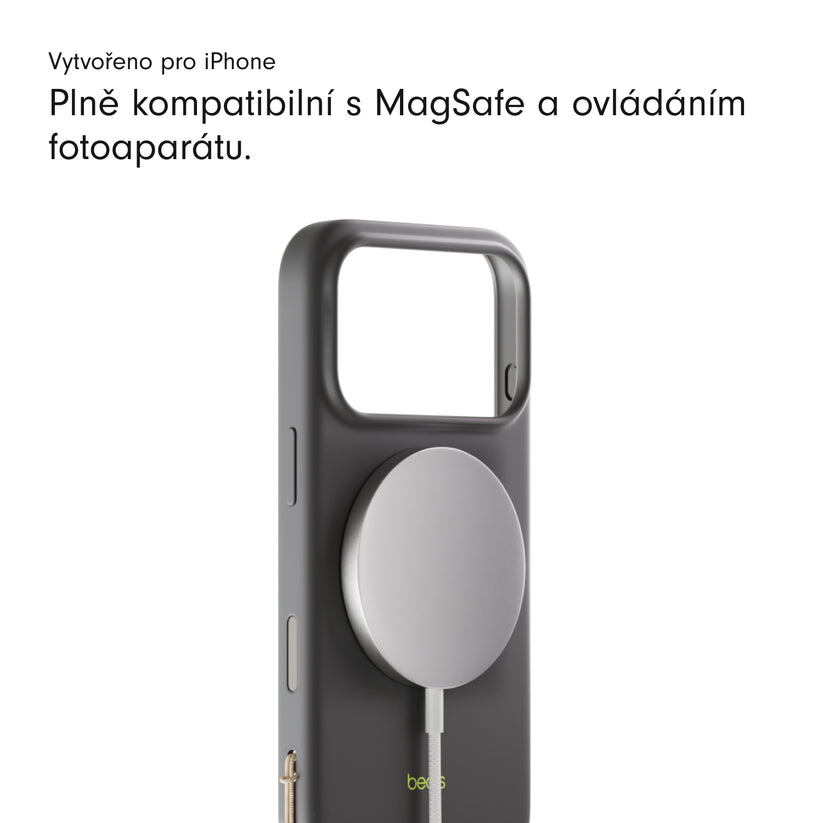 Kryt se stojánkem pro iPhone 17 Pro Max Beats s MagSafe a ovladačem fotoaparátu - granitově šedý - bonami.click