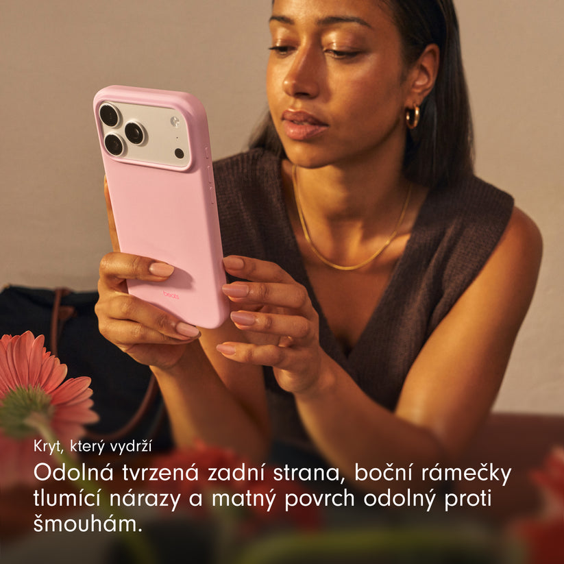 Kryt pro iPhone 17 Pro Max Beats s MagSafe a ovladačem fotoaparátu - oblázkově růžový - bonami.click