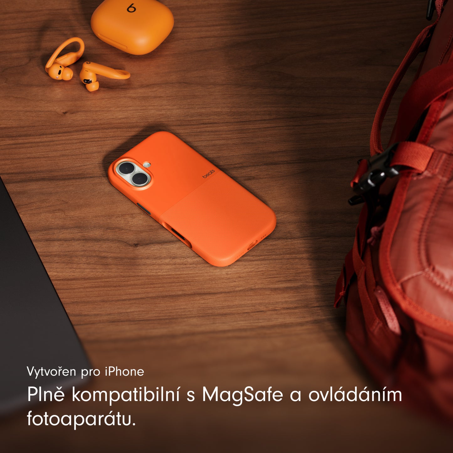 Odolný kryt pro iPhone 17 Beats s MagSafe a ovladačem fotoaparátu - sierra oranžový - bonami.click