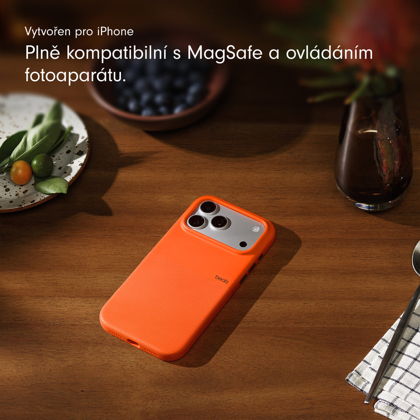 Odolný kryt iPhone 17 Pro Max Beats s MagSafe a ovladačem fotoaparátu - sierra oranžový - bonami.click