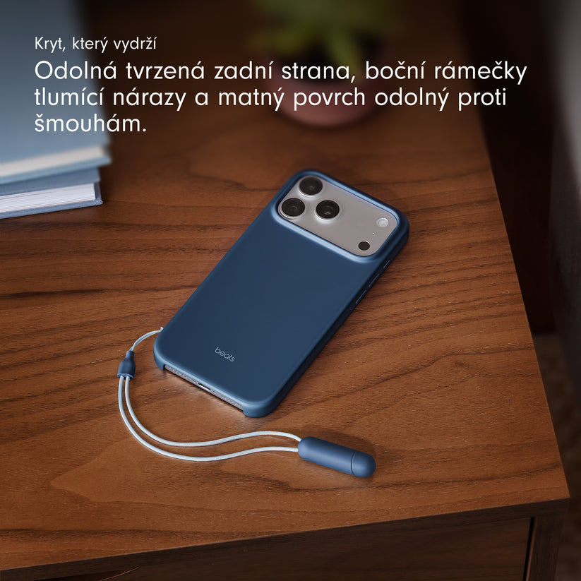 Kryt se stojánkem pro iPhone 17 Pro Max Beats s MagSafe a ovladačem fotoaparátu - hlubinně modrý - bonami.click