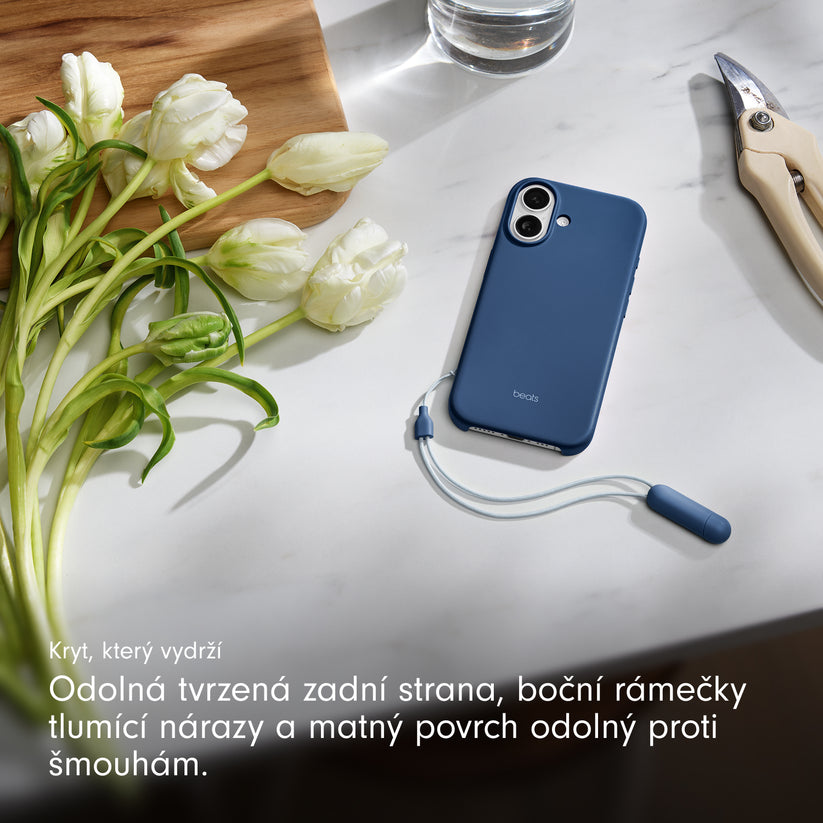 Kryt se stojánkem pro iPhone 17 Beats s MagSafe a ovladačem fotoaparátu - hlubinně modrý - bonami.click