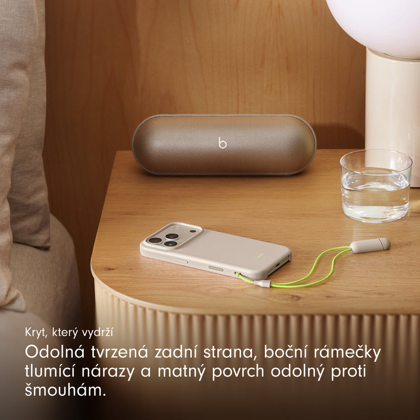 Kryt se stojánkem pro iPhone 17 Pro Beats s MagSafe a ovladačem fotoaparátu - vápencově šedý - bonami.click