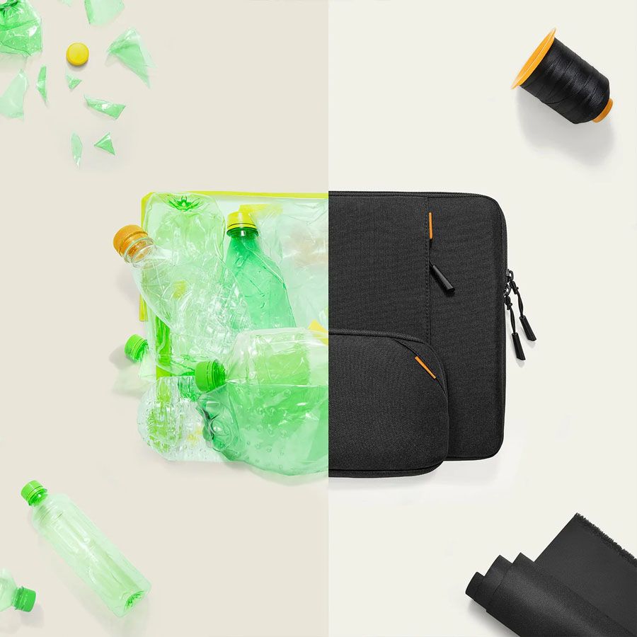 Pouzdro s brašnou pro MacBook 14" tomtoc Sleeve Kit - černé - bonami.click