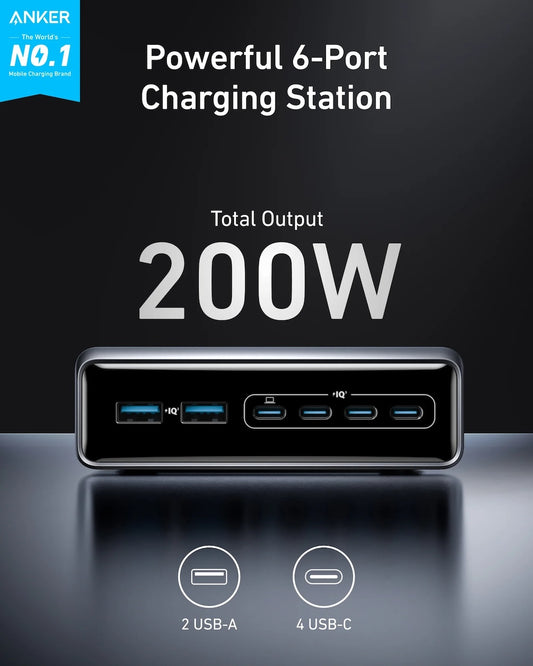 200W stolní GaN nabíječka Anker Prime Charger - bonami.click