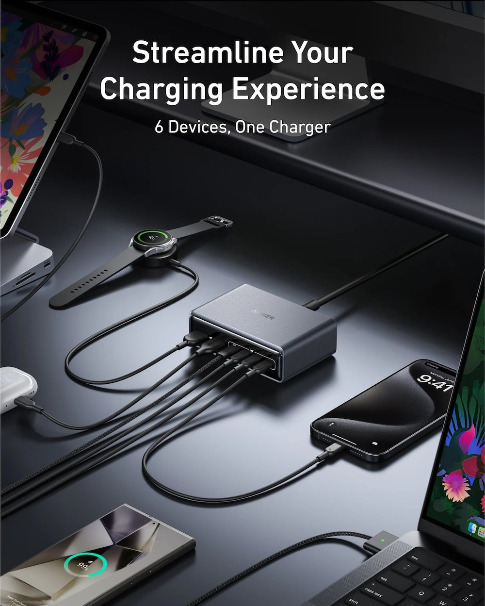 200W stolní GaN nabíječka Anker Prime Charger - bonami.click