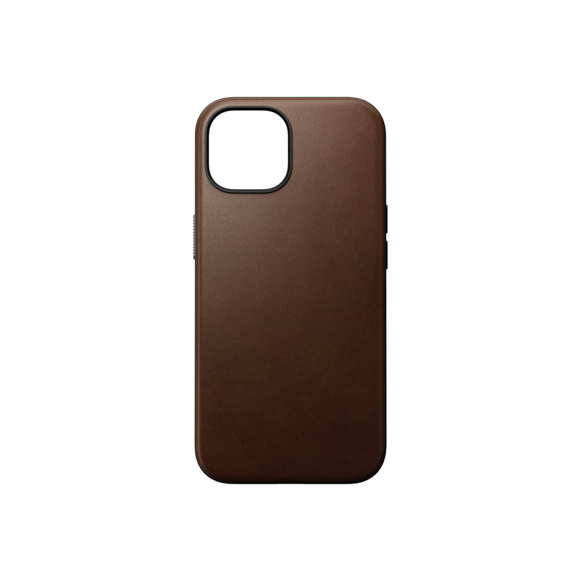 Kožený kryt pro iPhone 15 Nomad Modern - hnědý - bonami.click