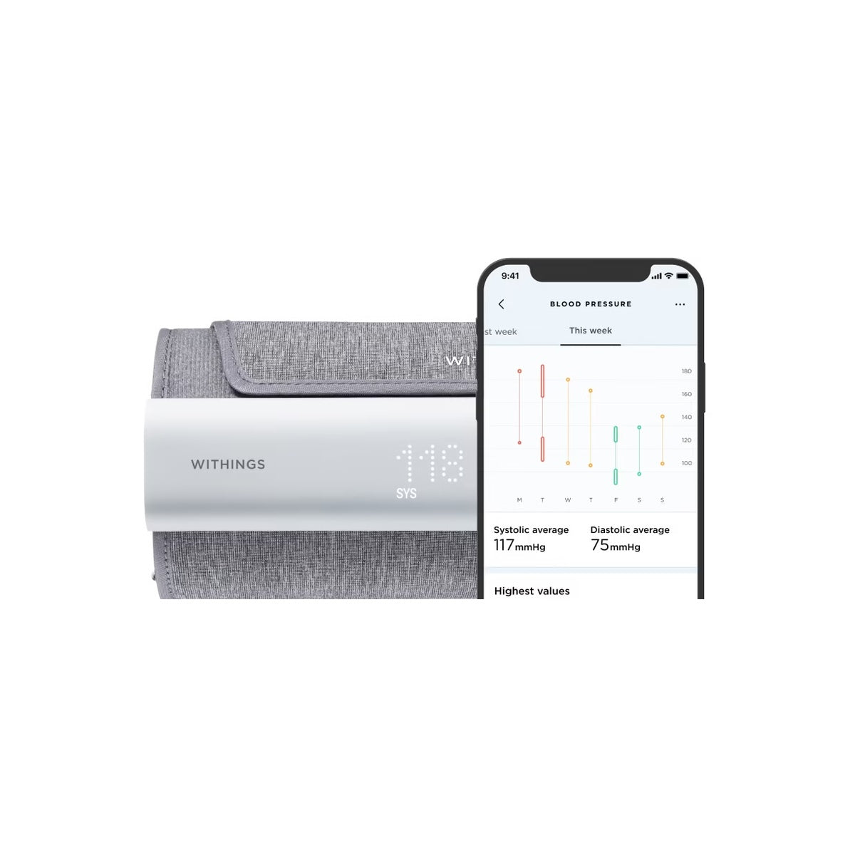 Chytrý tlakoměr s digitálním stetoskopem Withings BPM Core Bundle včetně cestovního pouzdra