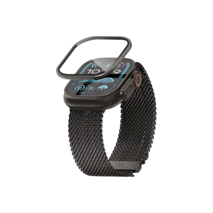 Ochranné sklo pro Apple Watch Ultra Blueo Sapphire & Titanium - černé - bonami.click