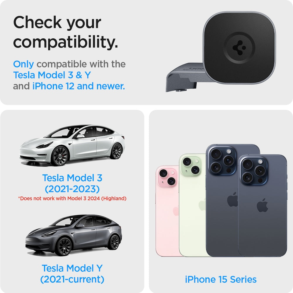 MagSafe držák Spigen Tesla OneTap MagSafe Car Mount - černá - bonami.click