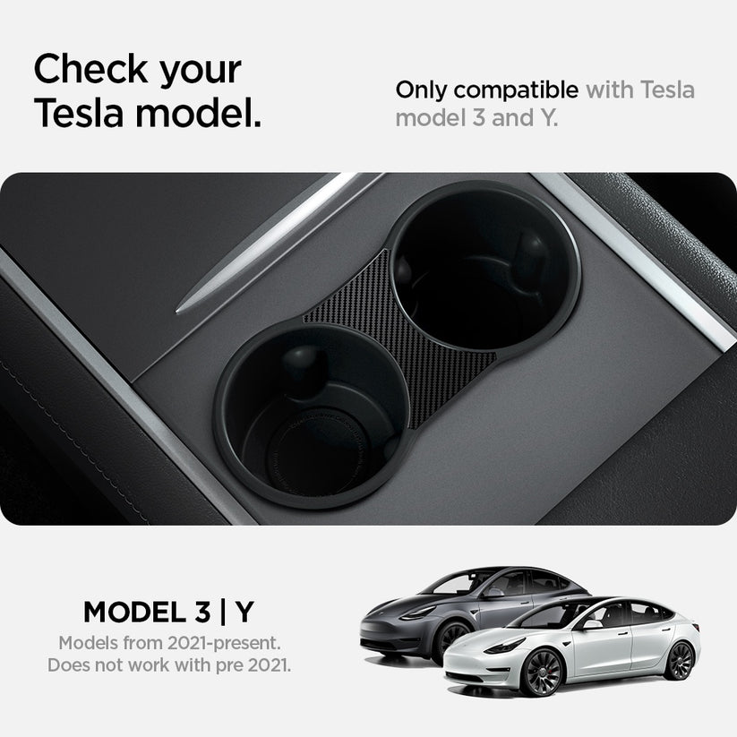 Držák nápojů Spigen Tesla Center Console Cup Holder Insert - černý - bonami.click