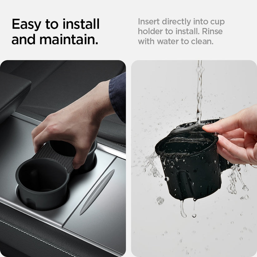 Držák nápojů Spigen Tesla Center Console Cup Holder Insert - černý - bonami.click