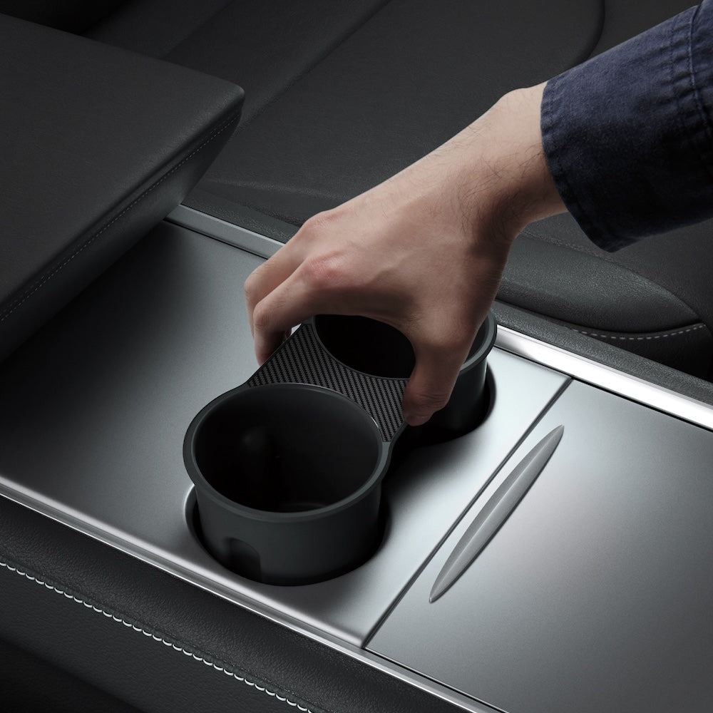 Držák nápojů Spigen Tesla Center Console Cup Holder Insert - černý - bonami.click