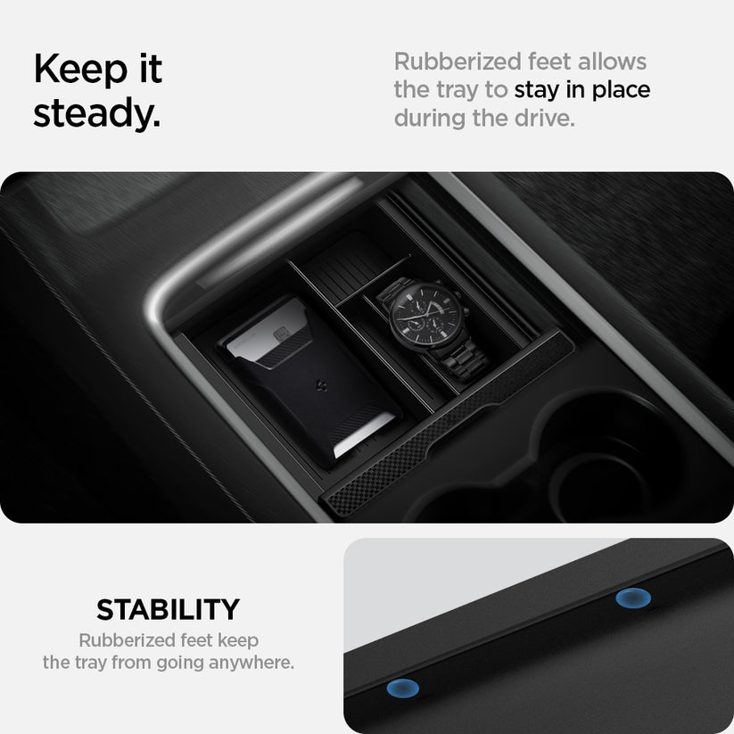 Organizér pro středovou konzoli Spigen Tesla Center Console Organizer - černý - bonami.click