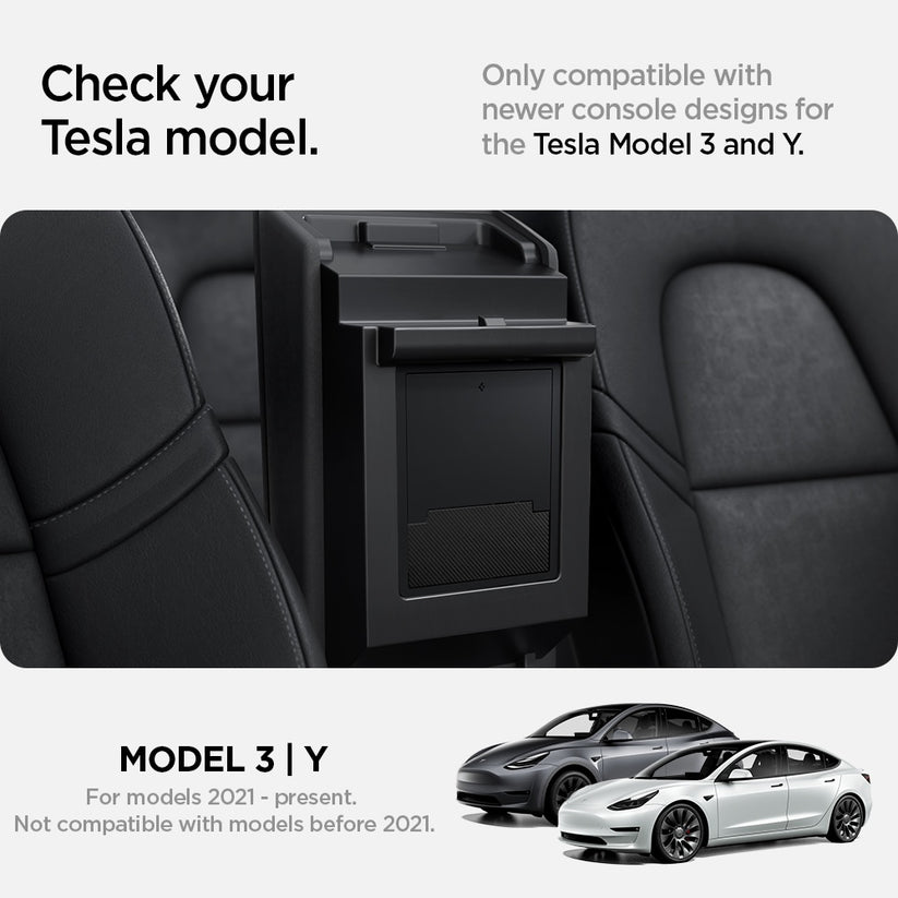 Skrytý úložný box Spigen Tesla Center Console Organizer Hidden Storage Box - černý - bonami.click