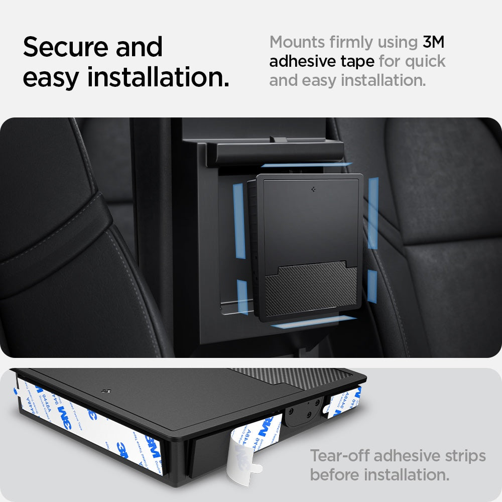 Skrytý úložný box Spigen Tesla Center Console Organizer Hidden Storage Box - černý - bonami.click