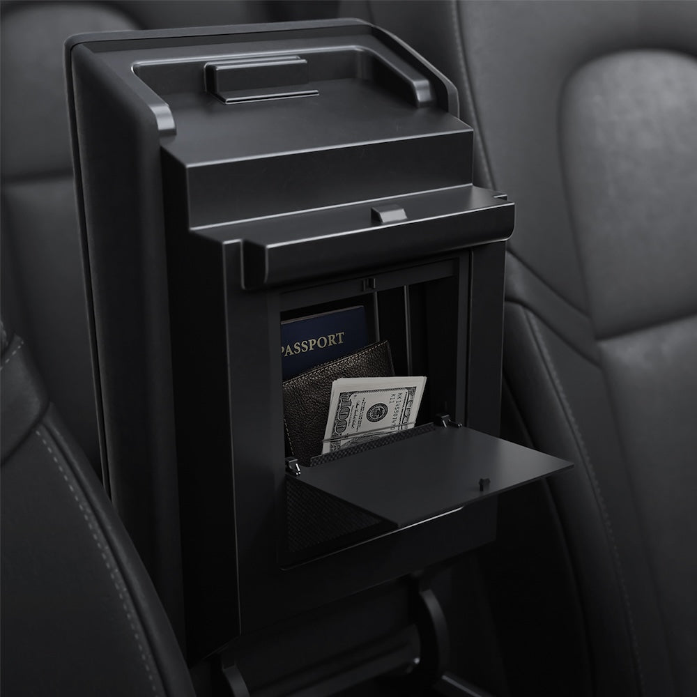 Skrytý úložný box Spigen Tesla Center Console Organizer Hidden Storage Box - černý - bonami.click
