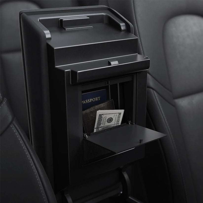 Skrytý úložný box Spigen Tesla Center Console Organizer Hidden Storage Box - černý - bonami.click