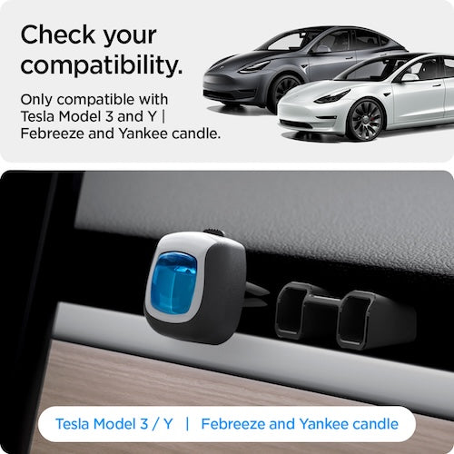 Osvěžovač vzduchu do Tesly Spigen Tesla Air freshener Adapter - černý - bonami.click