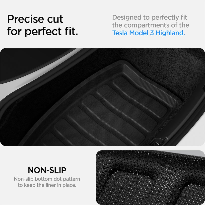Podložka do kufru zadní Spigen Tesla Car Mat Rear Trunk - černá - bonami.click