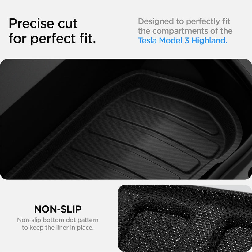Podložka do kufru přední Spigen Tesla Car Mat Front Trunk - černá - bonami.click