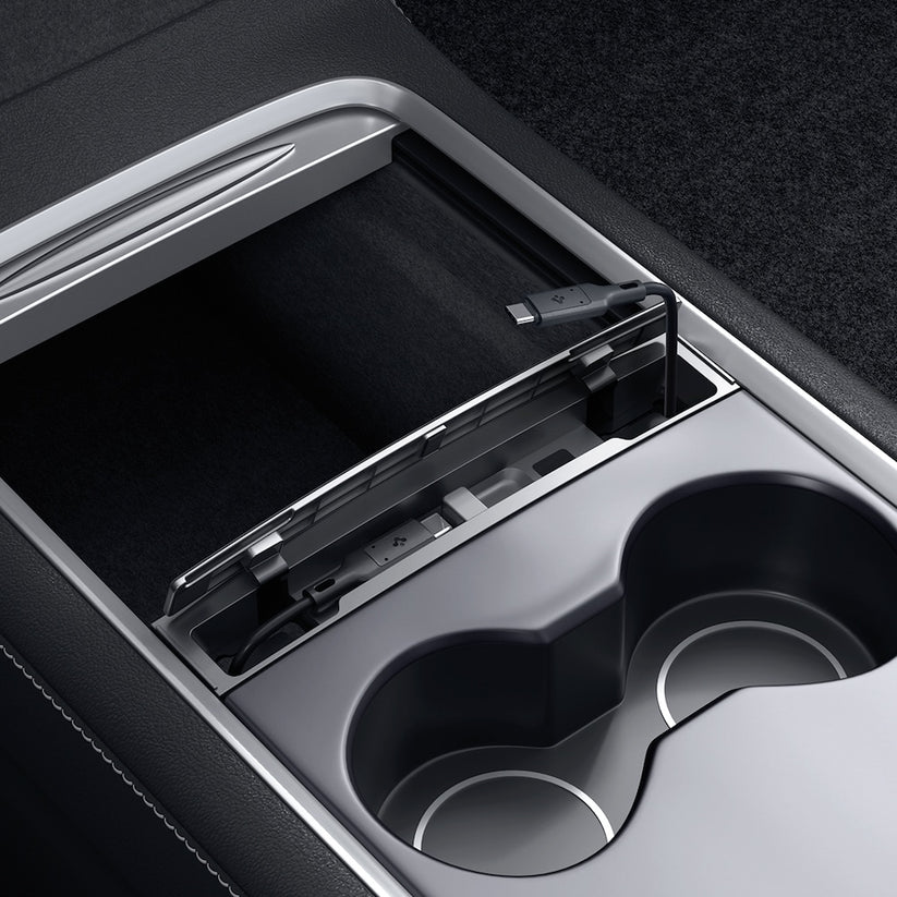 Stanice na organizaci kabelů Spigen Tesla Cable Organizer Station - černá - bonami.click