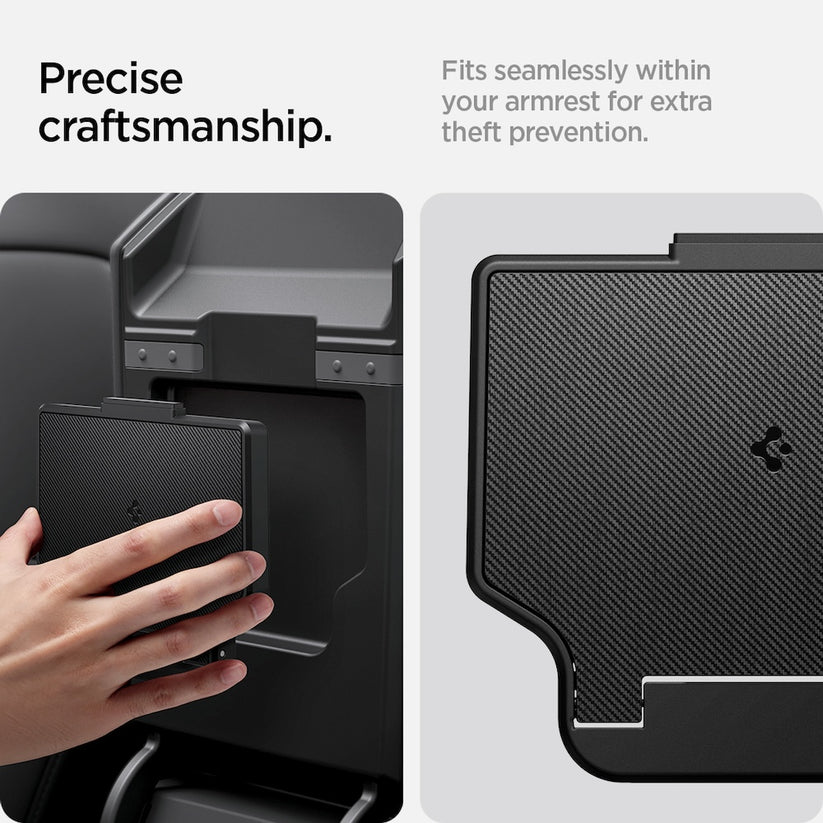 Velký skrytý úložný box Spigen Tesla Center Console Organizer Hidden Storage Box - černý - bonami.click