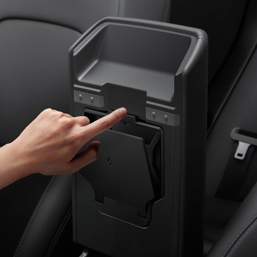 Velký skrytý úložný box Spigen Tesla Center Console Organizer Hidden Storage Box - černý - bonami.click