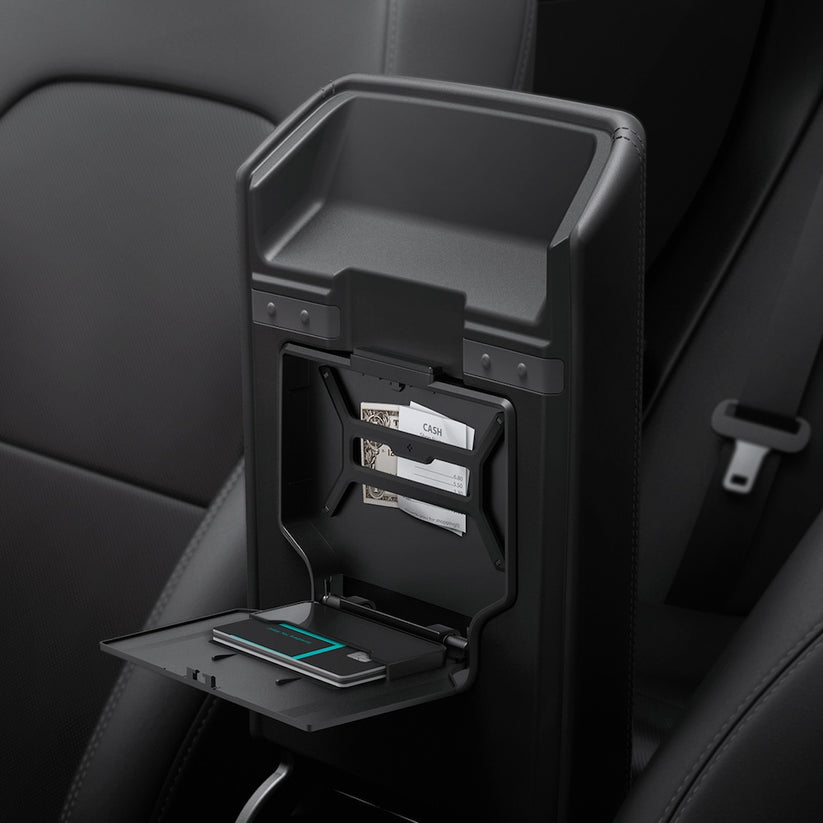 Velký skrytý úložný box Spigen Tesla Center Console Organizer Hidden Storage Box - černý - bonami.click