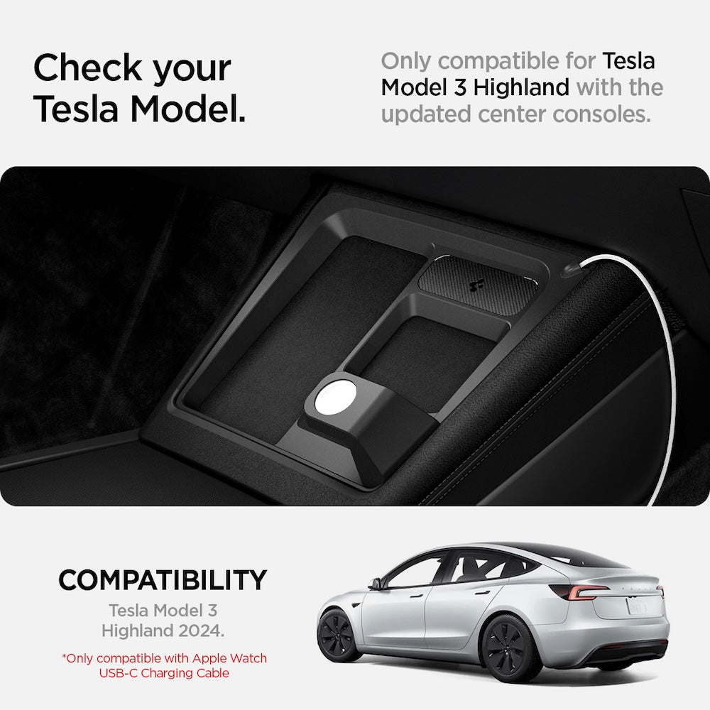 Nabíjecí stanice Spigen Tesla 3 in 1 Wireless Charging Hub Mount - černá - bonami.click