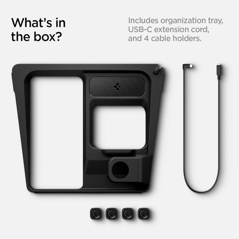 Nabíjecí stanice Spigen Tesla 3 in 1 Wireless Charging Hub Mount - černá - bonami.click