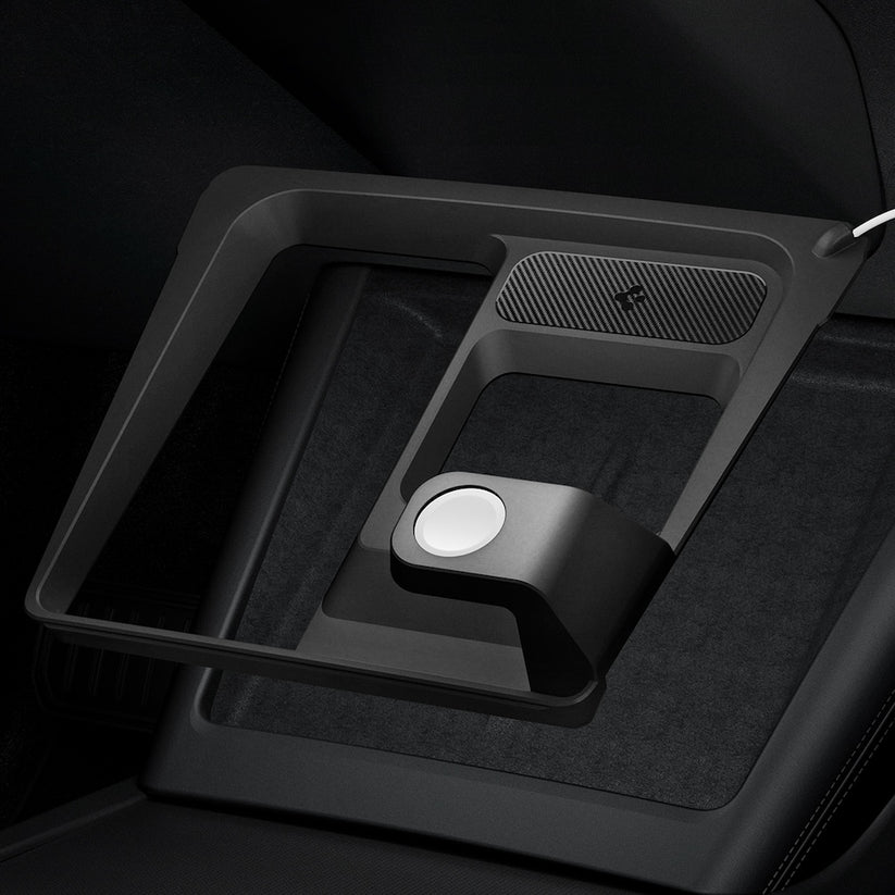 Nabíjecí stanice Spigen Tesla 3 in 1 Wireless Charging Hub Mount - černá - bonami.click