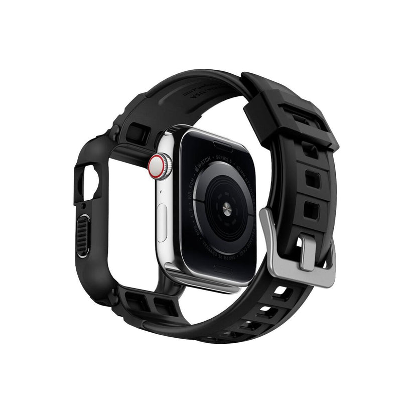 Řemínek pro Apple Watch 30/40/41 mm Spigen Rugged Armor Pro - černá - bonami.click