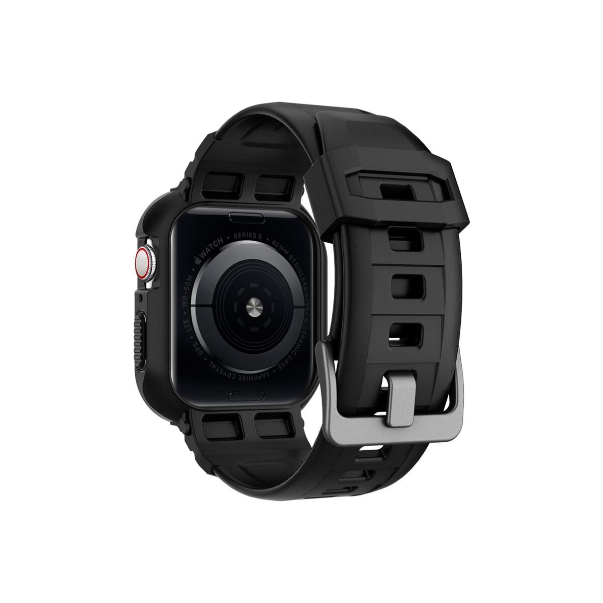 Řemínek pro Apple Watch 30/40/41 mm Spigen Rugged Armor Pro - černá - bonami.click