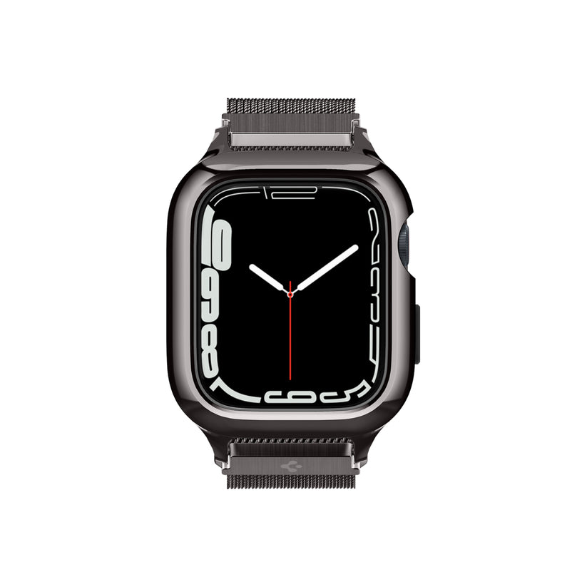 Řemínek pro Apple Watch 42/44/45/49 mm Spigen Metal Fit Pro - šedý - bonami.click
