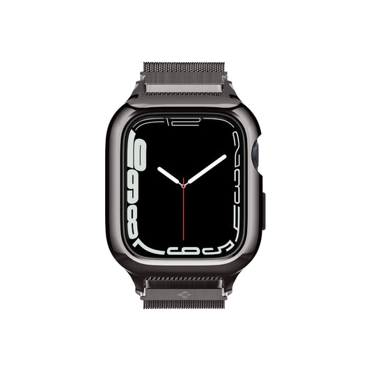 Řemínek pro Apple Watch 42/44/45/49 mm Spigen Metal Fit Pro - šedý - bonami.click