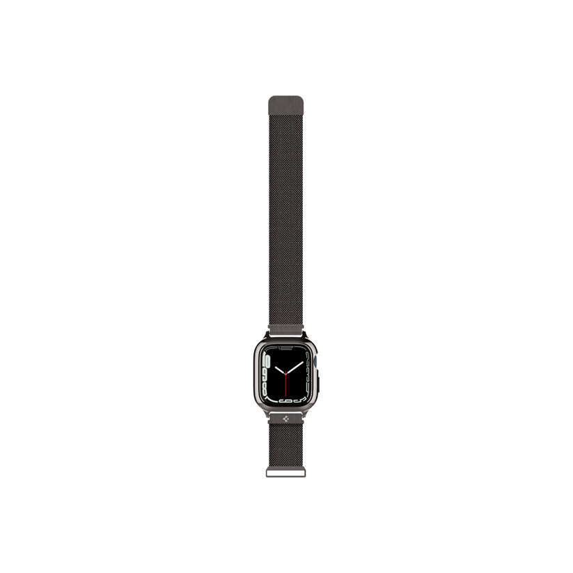 Řemínek pro Apple Watch 42/44/45/49 mm Spigen Metal Fit Pro - šedý - bonami.click