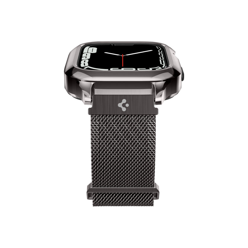 Řemínek pro Apple Watch 42/44/45/49 mm Spigen Metal Fit Pro - šedý - bonami.click