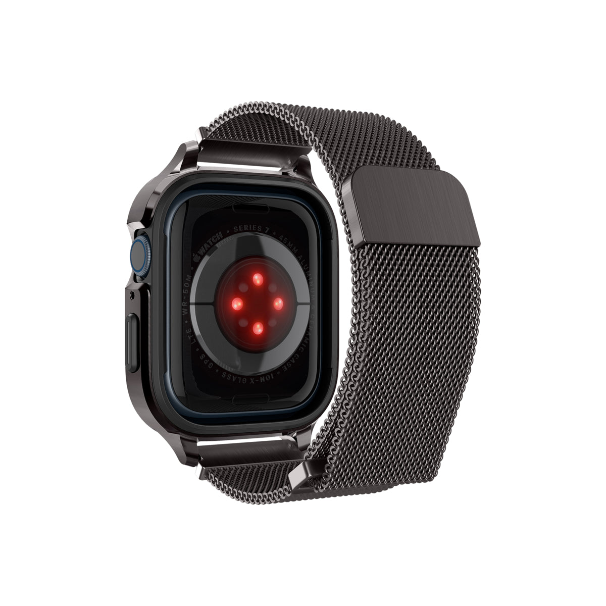 Řemínek pro Apple Watch 42/44/45/49 mm Spigen Metal Fit Pro - šedý - bonami.click