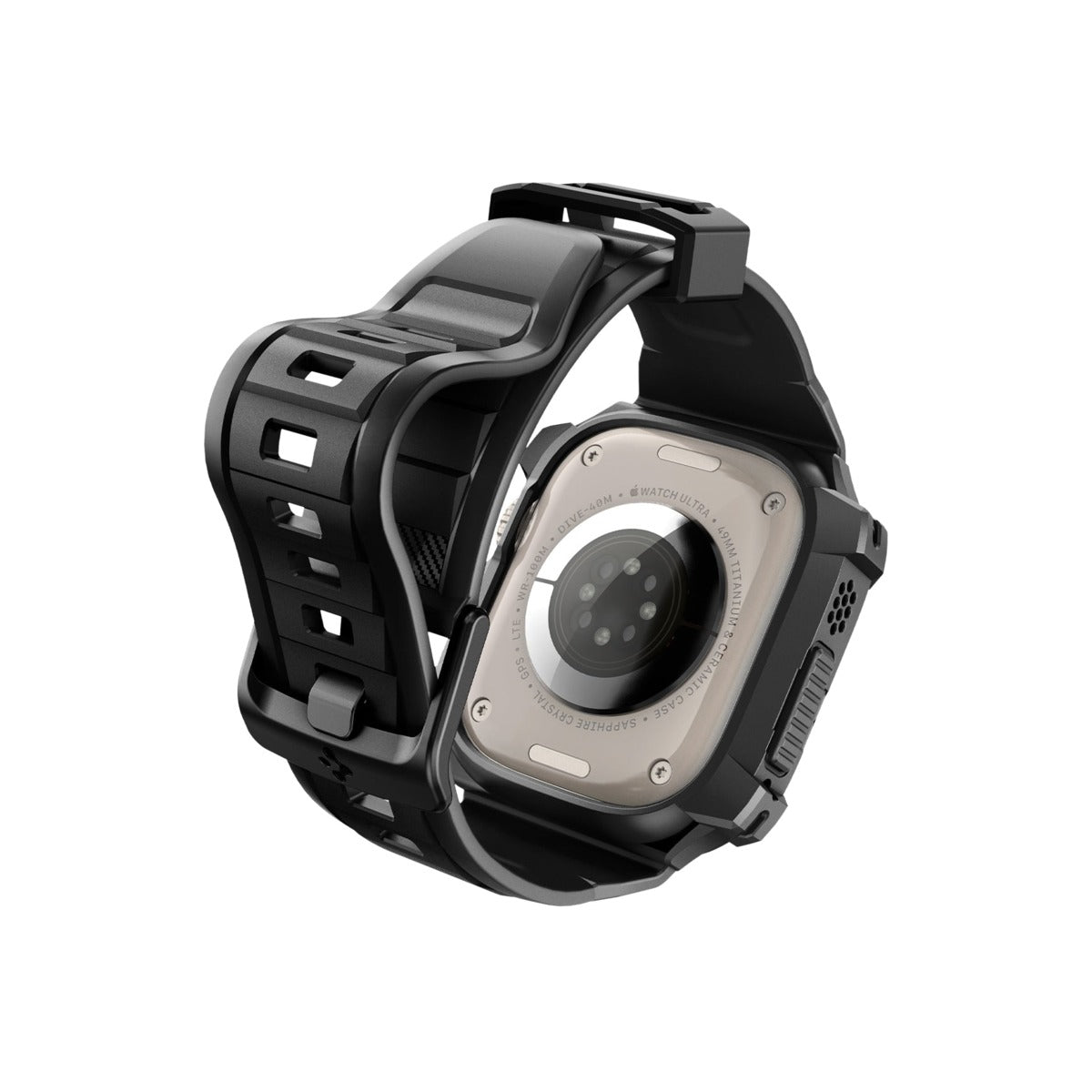 Řemínek pro Apple Watch Ultra 49 mm Spigen Rugged Armor Pro - černý - bonami.click