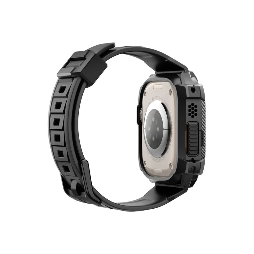 Řemínek pro Apple Watch Ultra 49 mm Spigen Rugged Armor Pro - černý - bonami.click